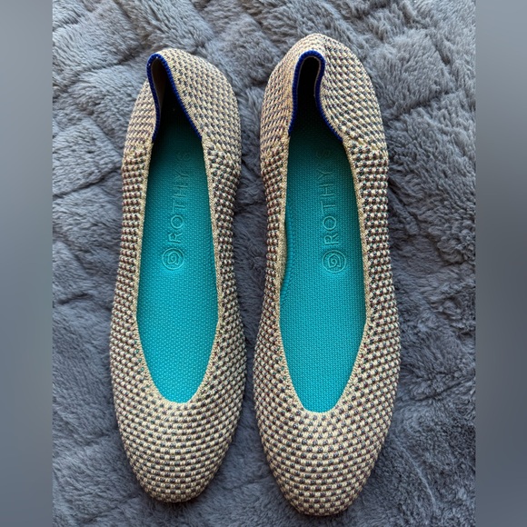 Rothy's Shoes - ROTHY’S Square Toe Multi Metallic Flat